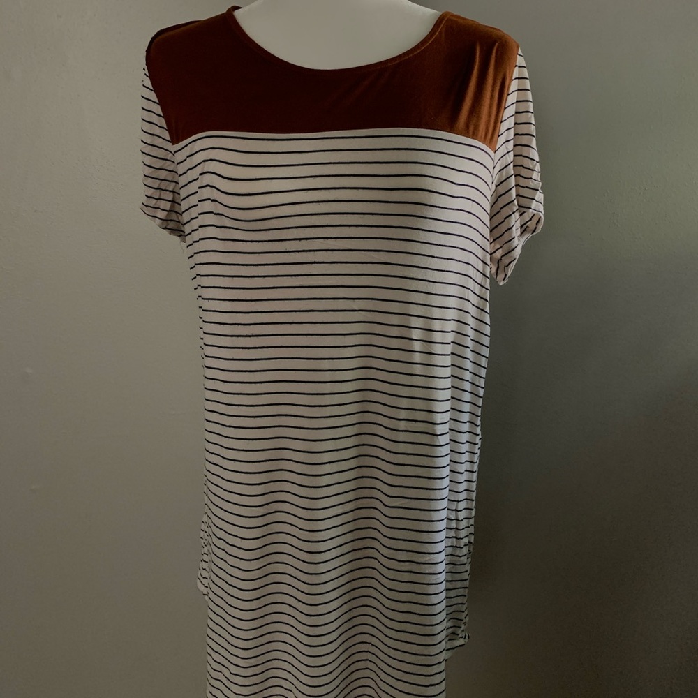 Women's Striped T-Shirt Dress